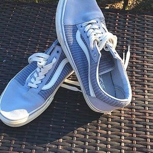 Vans Lilac Grey Old Skool Pro Suede Canvas Lace Up Unisex size US M 8.5 US W 10